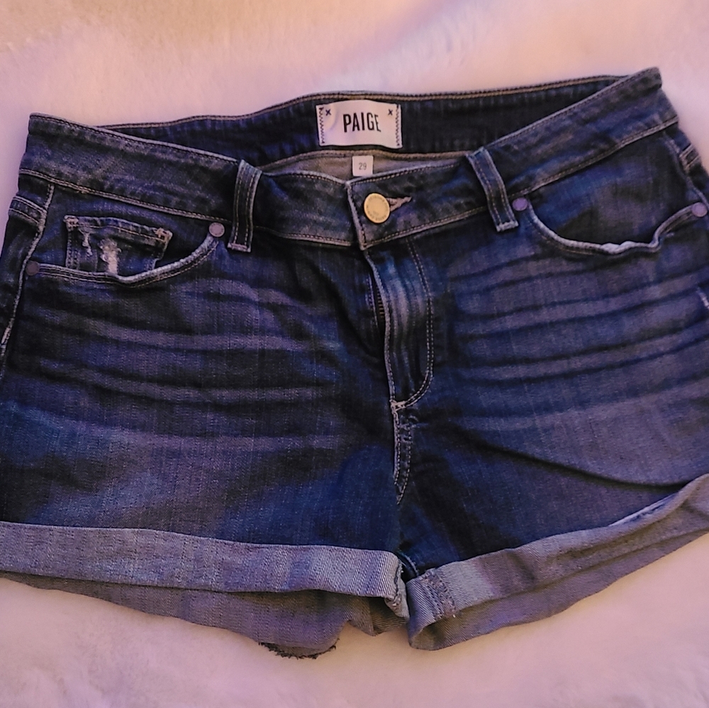 Sz 29 Paige Jimmy Jimmy Cutoff Jean Shorts